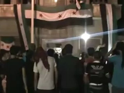 Syria فري برس حماه المحتلة مسائيه حي البياض 31 7 2012 Hama