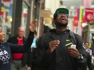 LeBron James Takes Olympic Break for Fun in London