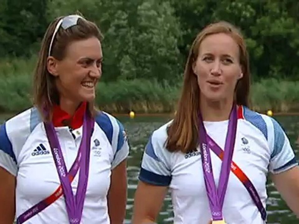 Heather Stanning and Helen Glover: Overwhelmed by gold medal