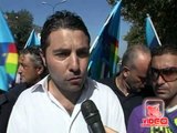Napoli - Protestano i lavoratori della base Nato (01.08.12)