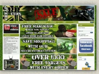 CX4 Storm SM6 Style Airsoft BB Gun With Laser Crosshair Scope