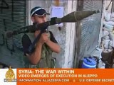 Rebels 'execute' regime loyalists in Aleppo