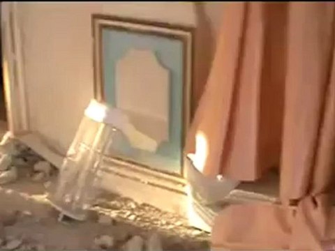 Syria فري برس درعا أم ولدام النشامى تضرر مسجد الحسين جراء القصف 1 8 2012 ج2 Daraa