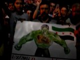 Syria فري برس  ادلب كفرنبل بعد التراويح حاشدة تناصر حلب الثورة1 8 2012 Idlib