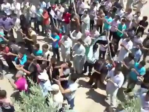 Syria فري برس حماه المحتلة مظاهرة كفرنبودة المحتله 1 8 2012 Hama