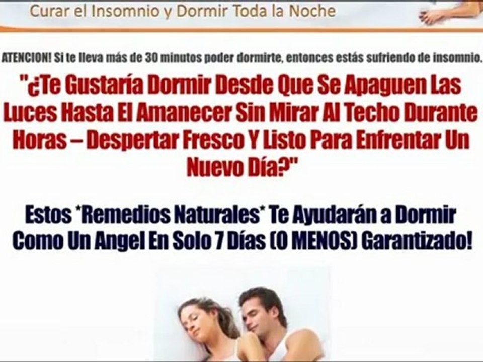 Cómo Curar el Insomnio Cronico - Cómo Combatir el Insomnio