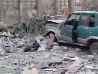 Syria فري برس حلب  صلاح الدين حال الحي بعد قصف امس 1 8 2012 Aleppo