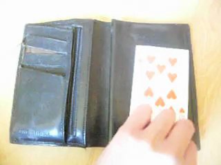Tour de magie porte feuille