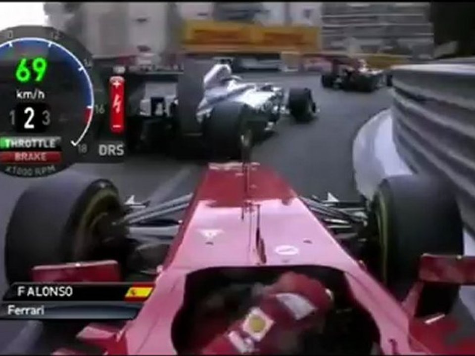 F1 2012 GP Mónaco Alonso Onboard Race Lap [HD] Engine Sounds