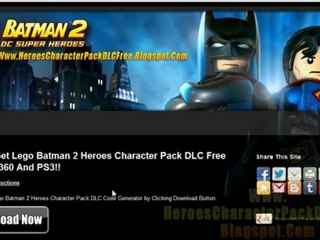 Lego Batman 2 Heroes Character Pack DLC - Xbox 360 - PS3