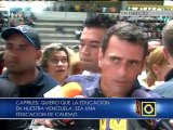 Capriles: Quiero que la educación en nuestra Venezuela sea una educación de calidad