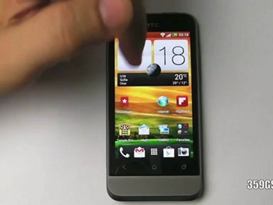HTC One V video review - Interface