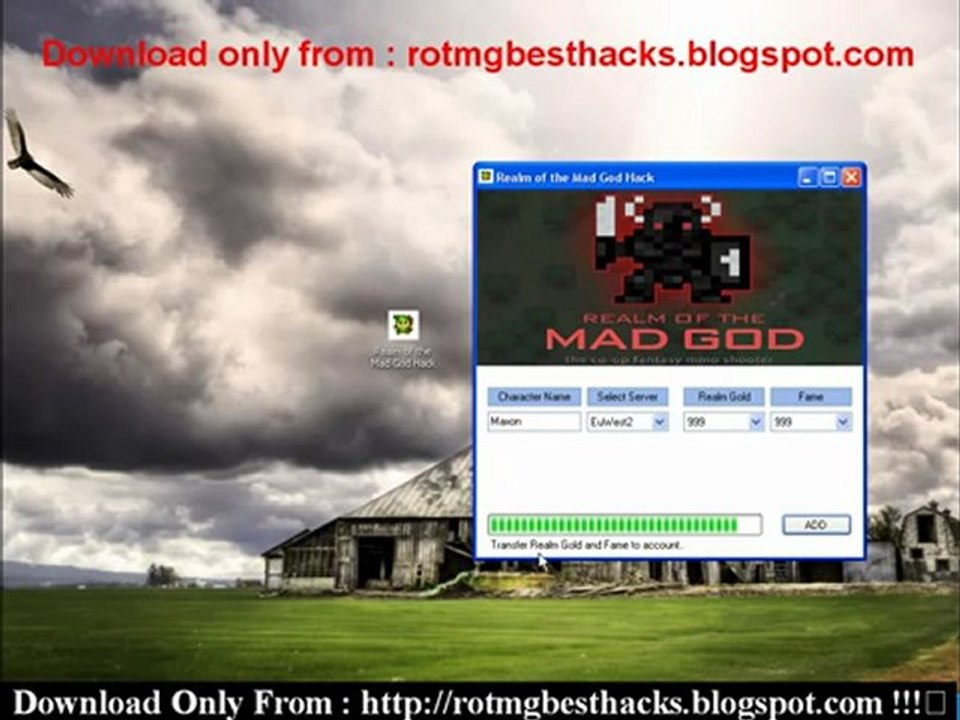 Realm of the Mad God Gold and Fame Hack - FREE Download - August 2012 Update