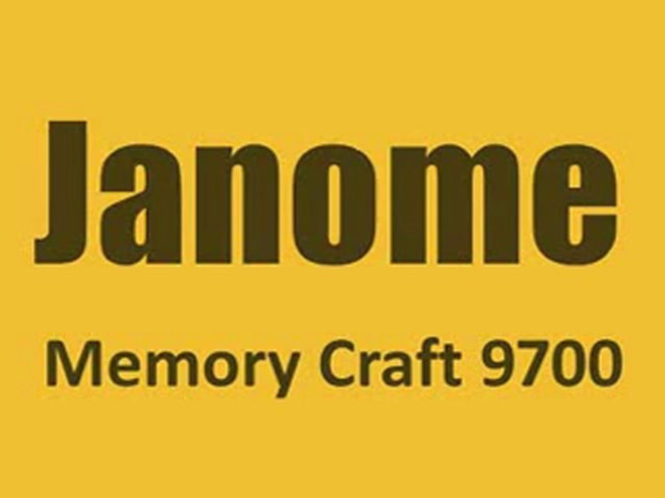 Janome 9700 Memory Craft Sewing and Embroidery Machine Best Price