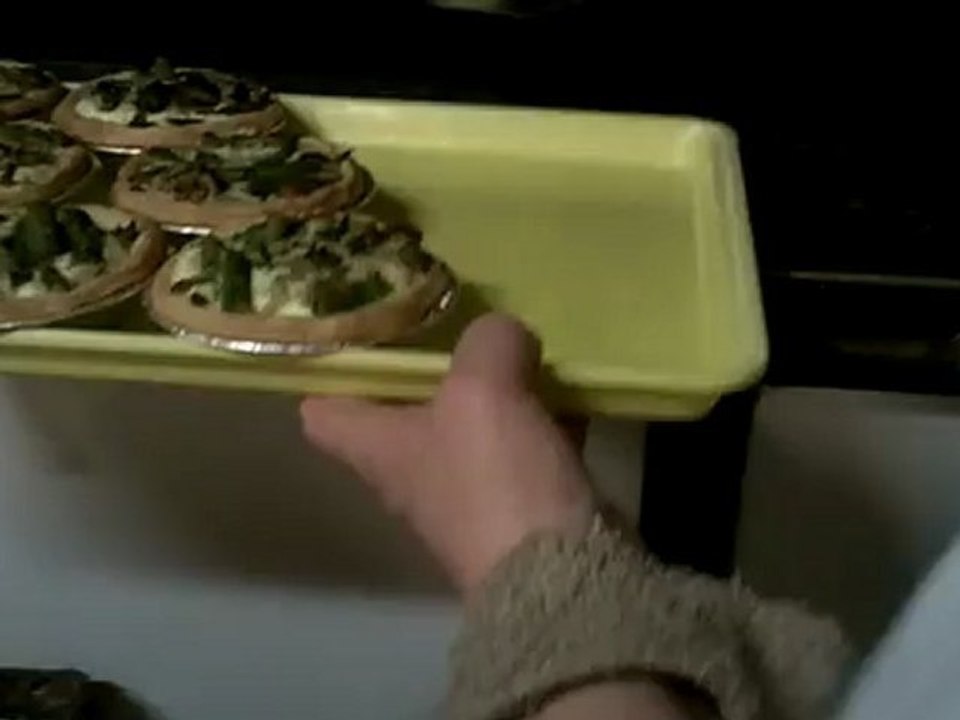 Asparagus Pies - I was calling these pies Quiche, although they are a bit different.
