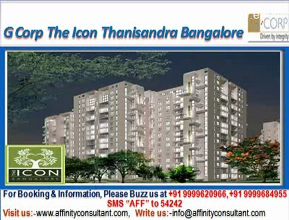 G Corp The Icon @ 09999620966,The Icon Bangalore,G Corp The Icon Thanisandra