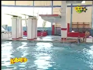 Orata y La Wera Sosa en la prueba de los clavados