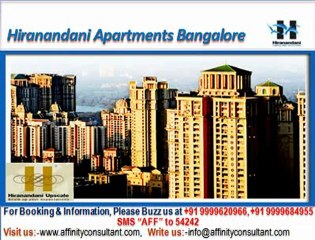Hiranandani Apartments Bangalore @ 09999620966,Hiranandani Hill Crest