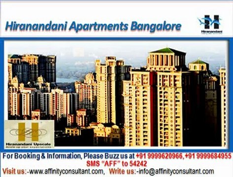 Hiranandani Apartments Bangalore @ 09999620966,Hiranandani Hill Crest