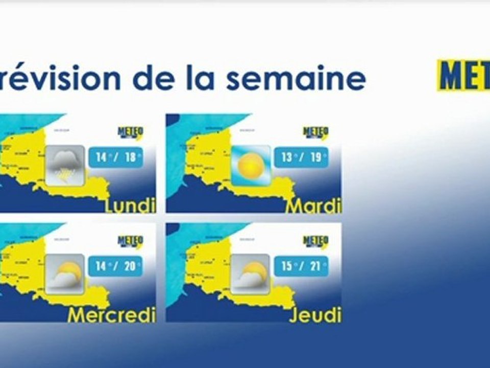 Opal'TV - Prévisions météo pour la semaine du 6 août 2012