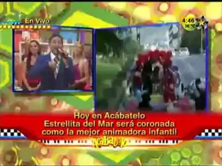 Previo al desfile de Estrellita del Mar