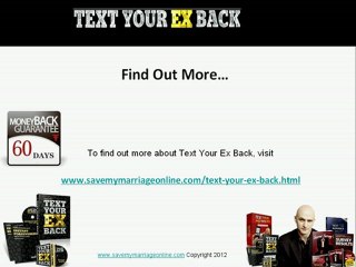 Text Your Ex Back 2.0