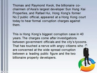 Hong Kong Property Billionaires Charged With Fraud