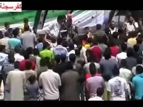 Syria فري برس ادلب كفرسجنة جمعة دير الزور النصر القادم من الشرق 3 8 2012 Idlib