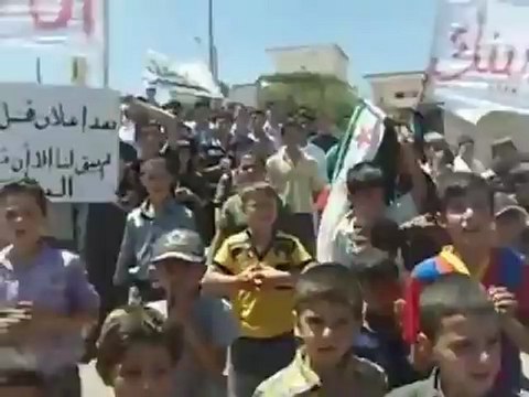 Syria فري برس إدلب مظاهره في قريه الفطيره في جمعه دير الزور النصر القادم من الشرق 3 8 2012 Idlib