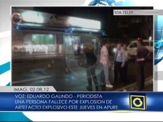 Fallece persona tras explosión de artefacto en local apureño