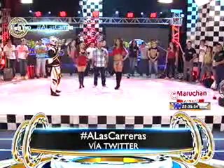 Los concursantes de  alas Carreras