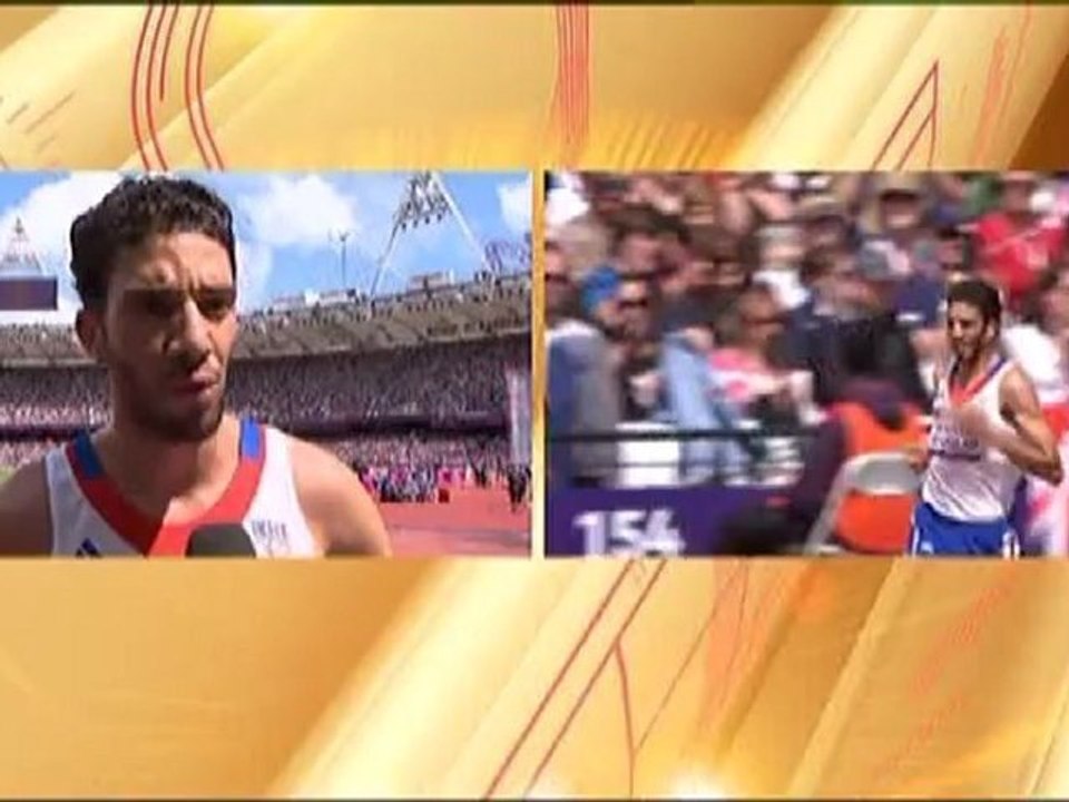 JO : La réaction de Mekhissi après sa victoire en série sur 3000m steeple