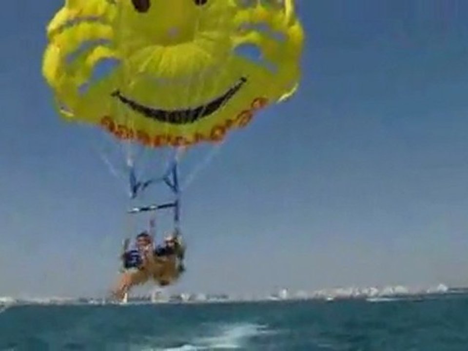 Le baptême d'yvonne 80 ans en parachute ascensionnel