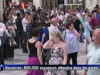 Vacances: 850.000 voyageurs attendus ce week-end dans les trains