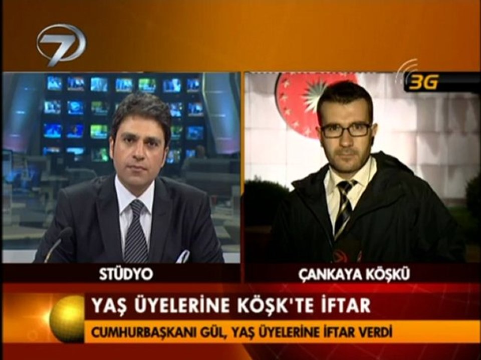 Bülent KAYA Cumhurbaşkanlığından 3G ile Kanal7 Haber saatine canlı bağlantı