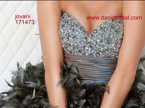 jovani 171473 Feather homecoming dress, Style 171473