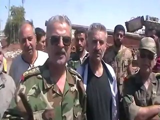 Syria فري برس حلب  عندان العميد مصطفى الشيخ وعمداء المجلس العسكري الاعلى Aleppo
