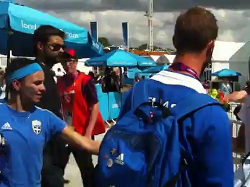 Πανηγυρισμοί για το μεταλλιο