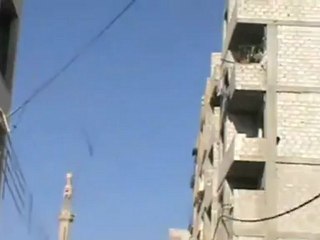 Syria فري برس  ريف دمشق عربين  آثاار القصف العشواائي على المدينة 4 8 2012 Damascus