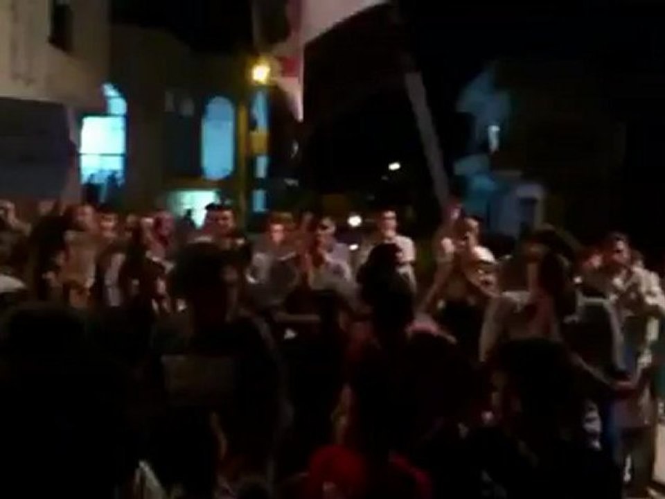 Syria فري برس ادلب  كللي مظاهرة مسائية 15 رمضان 03 08 2012 Idlib