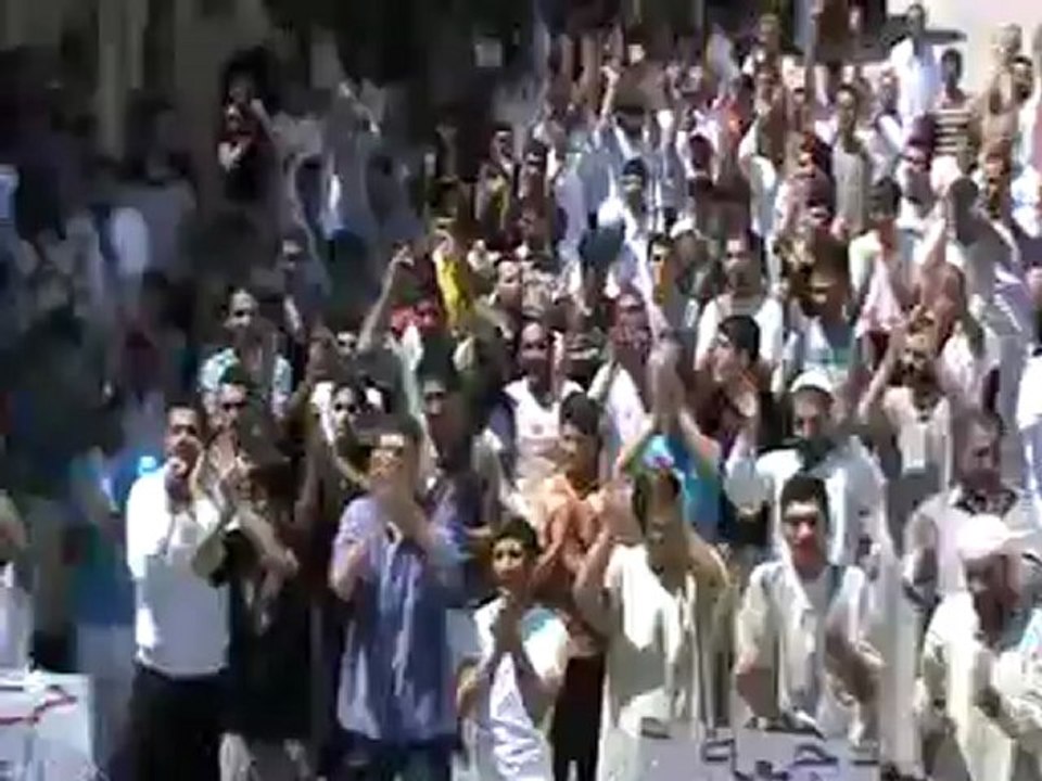 Syria فري برس حماة المحتلة مظاهرة  طريق حلب الجديد 3 8 2012 ج1 Hama