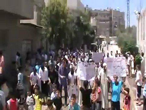 Syria فري برس حماة المحتلة مظاهرة طريق حلب الجديد 3 8 2012 ج2 Hama
