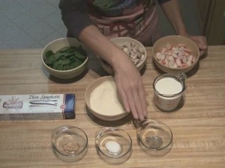 Crab Mushroom Spinach Pasta part 1