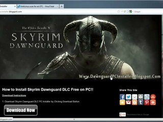 Skyrim Dawnguard DLC Game DLC Installer Free