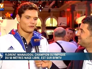 Florent Manaudou sur BFMTV : "Laure m’a dit qu’elle avait vibré pour moi"