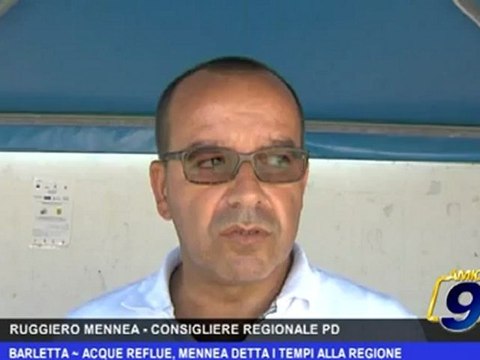 Barletta | Acque reflue, Mennea detta i tempi alla Regione