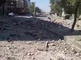 Syria فري برس حلب سيف الدولة استهداف مسجد آمنة بالطيران وتدمير البنى التحتية للطريق الرئيسي  4 8 2012 Aleppo