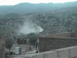 Syria فري برس  ريف دمشق الزبداني القصف القصف على المنازل 4 8 2012 Damascus