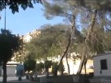 Syria فري برس حلب اثار القصف المروحي على حي القلعة 4 8 2012 Aleppo
