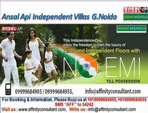 ansal api sushant megapolis independent villas greater noida @ 09999684905